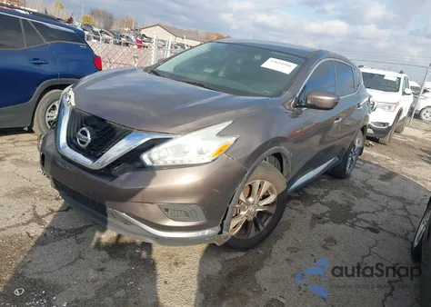 2016 Nissan Murano S from USA, damaged, VIN 5N1AZ2MG6GN123372